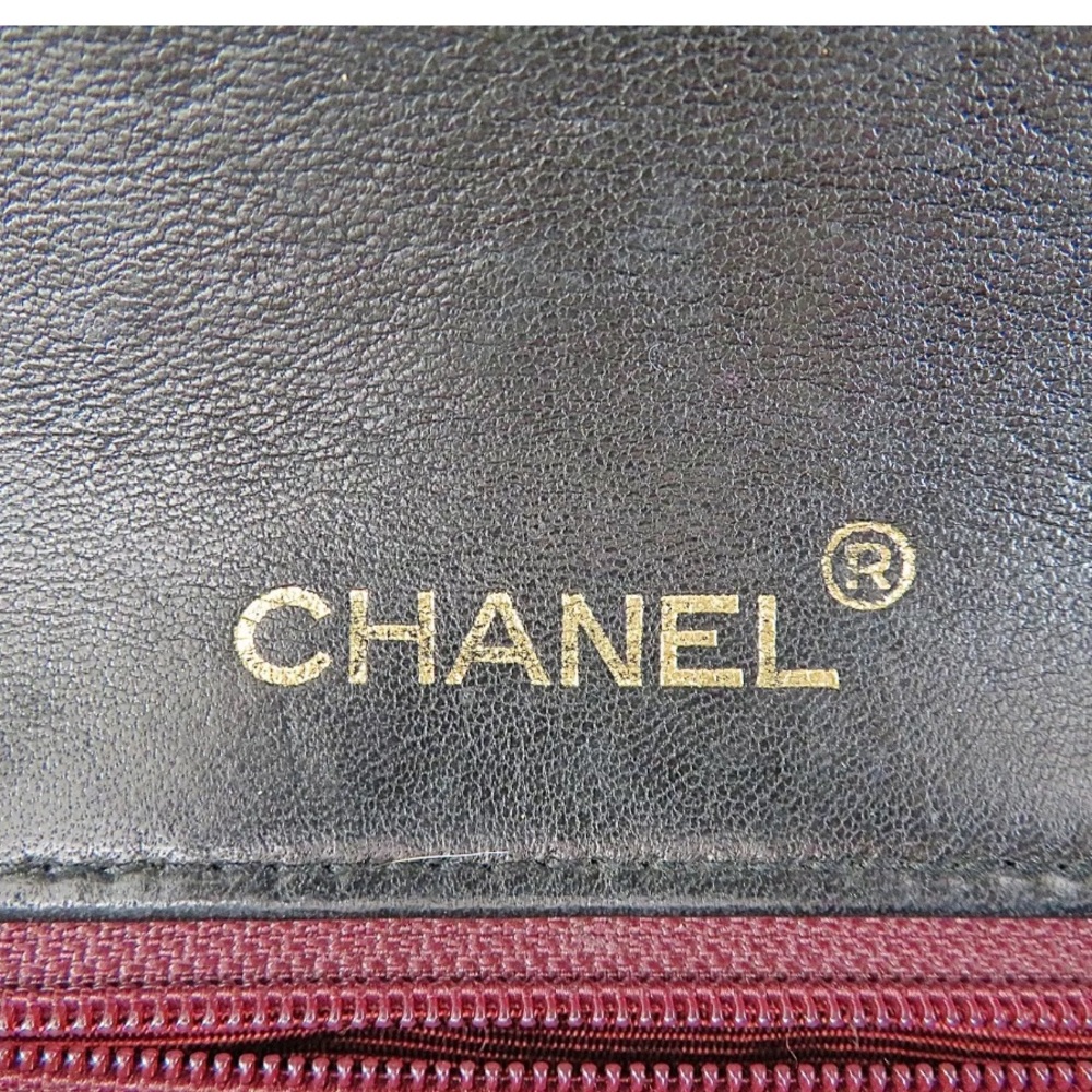 ❌SOLD❌ Chanel Vintage Black Classic Full Flap Bag Medium - Picture 8 of 9
